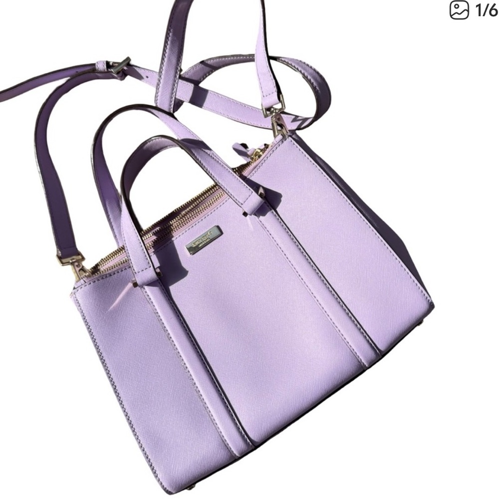 Kate Spade Purple Newberry Lane Satchel. Gently used